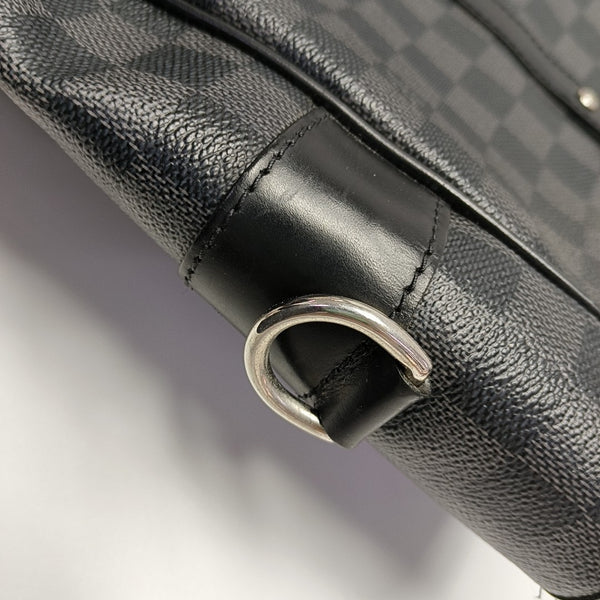 TADAO MM Damier Graphite Coated Canvas Gray