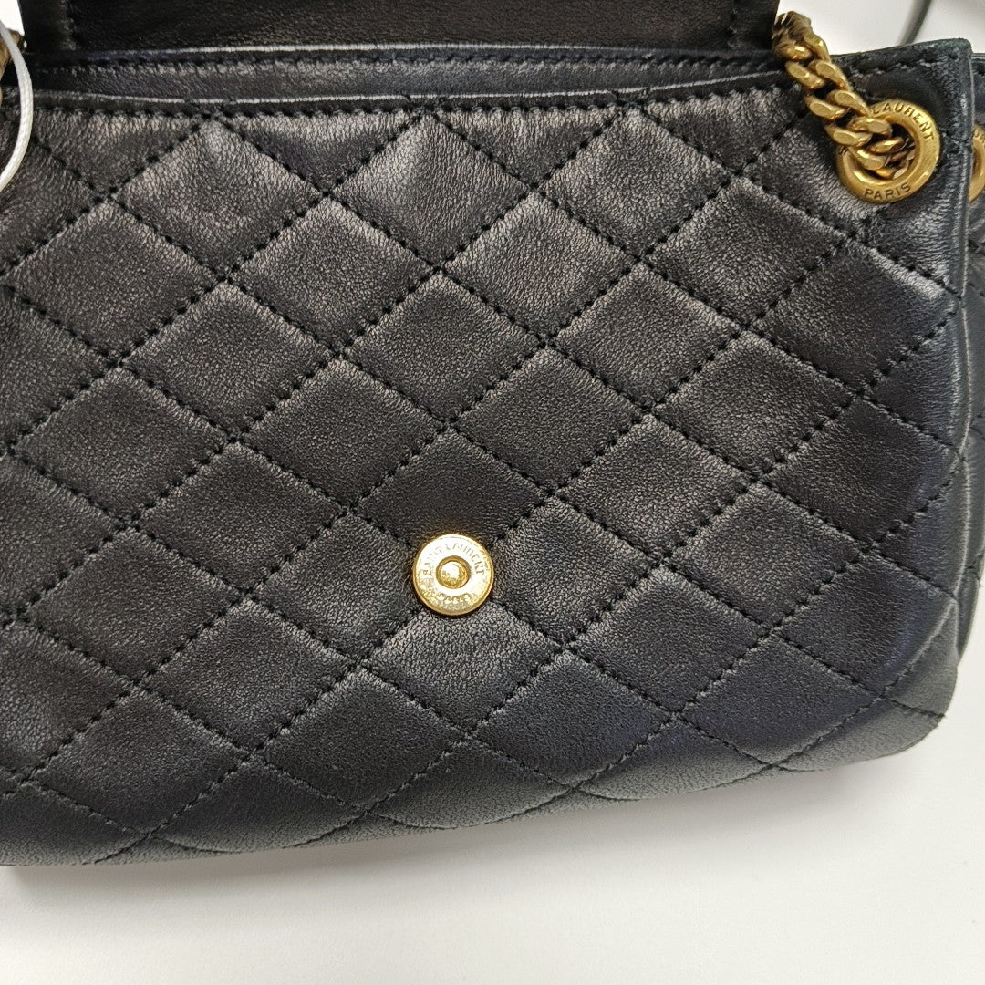 NOLITA Mini Quilted Lambskin Black