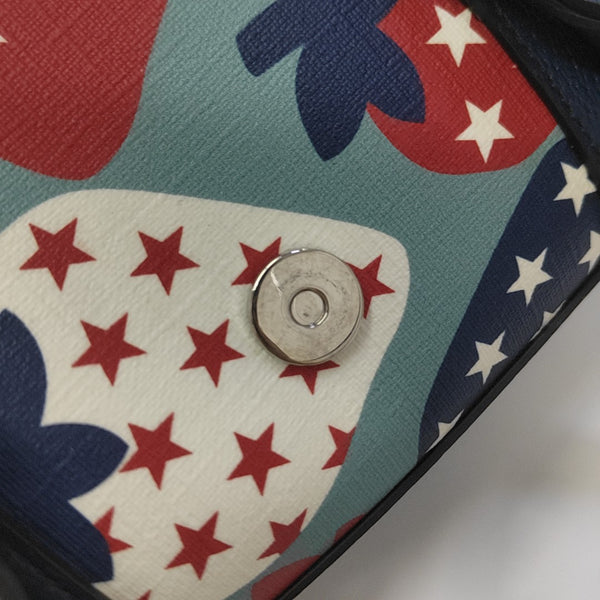 Coated Canvas Top Handle Bag Multicolor