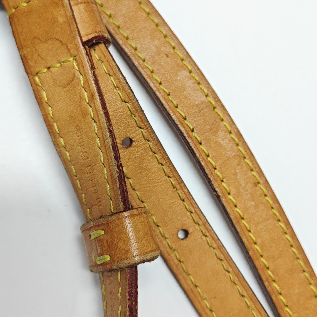 ALMA PM Monogram Coated Canvas Brown