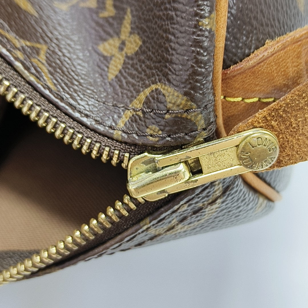 SPEEDY 35 Monogram Coated Canvas Brown