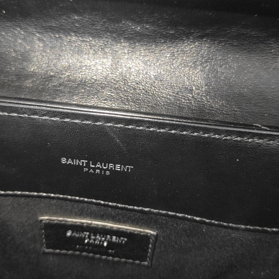 Chevron Calfskin Black