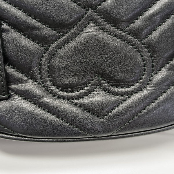 GG Marmont Super Mini Quilted Calfskin Black
