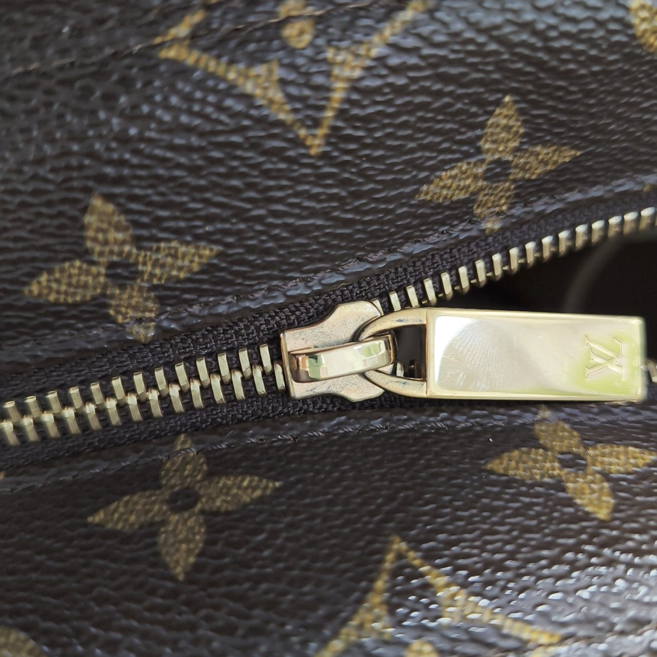 VINTAGE VAVIN GM Monogram Coated Canvas Brown