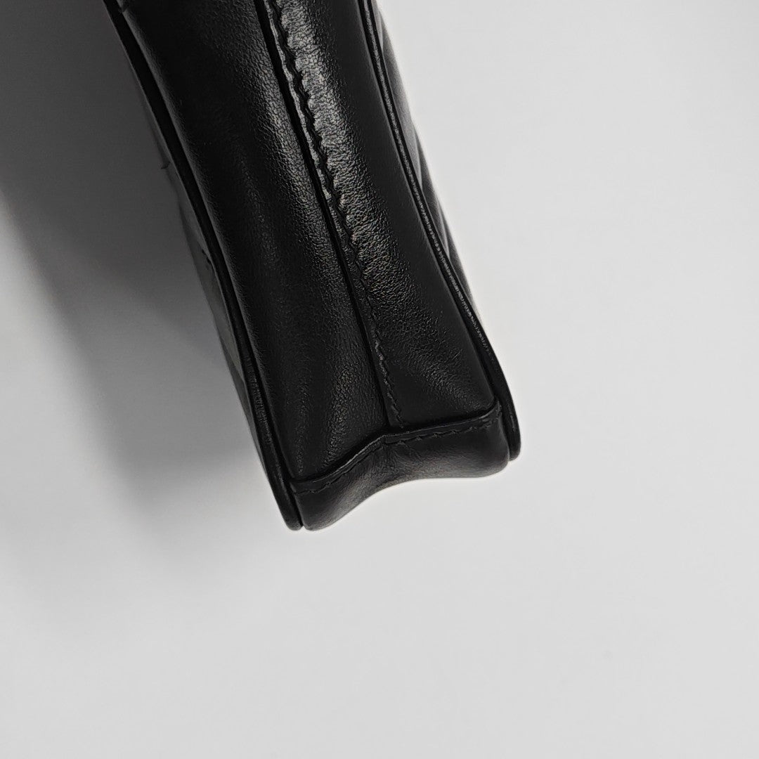 GG Marmont Mini Quilted Calfskin Black
