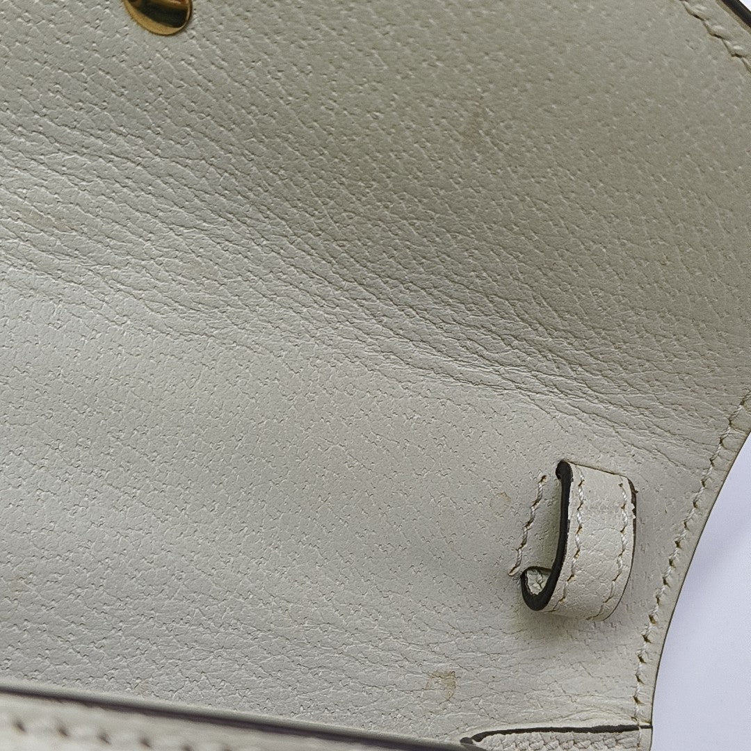 Sylvie Mini Calfskin White