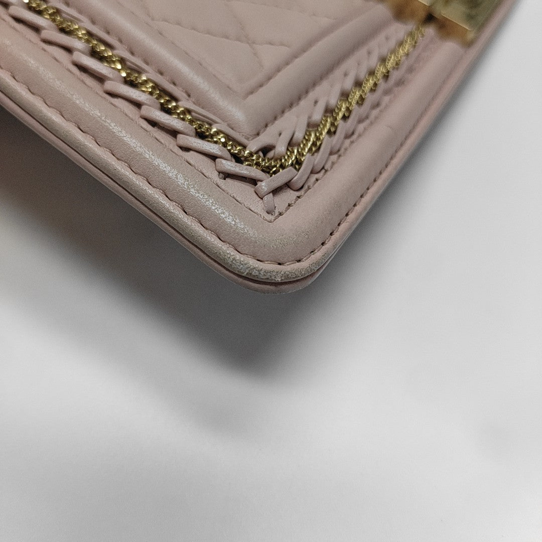 BOY CHANEL Medium Quilted Lambskin Pink