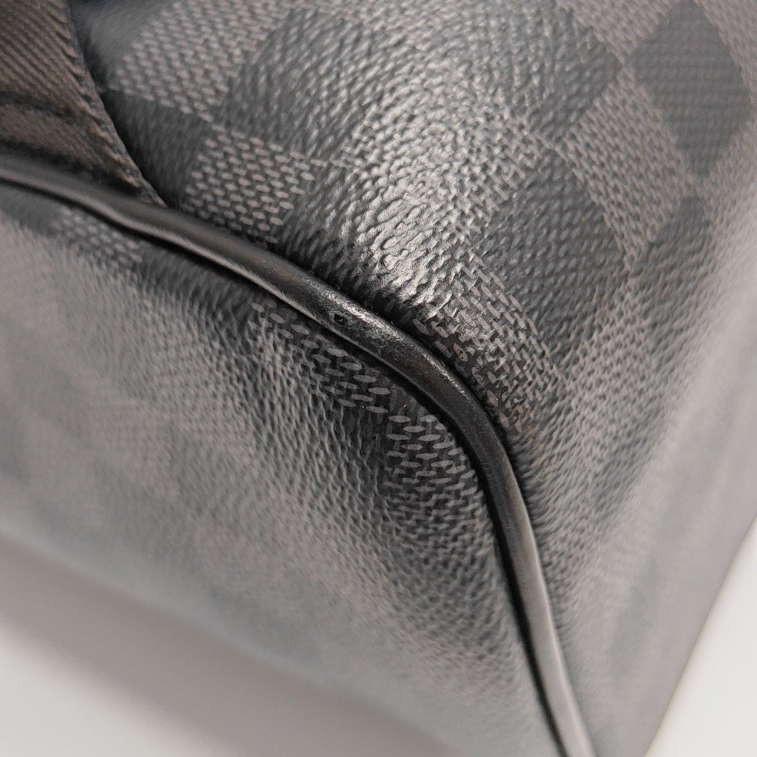 JOSH Damier Graphite Calfskin Gray