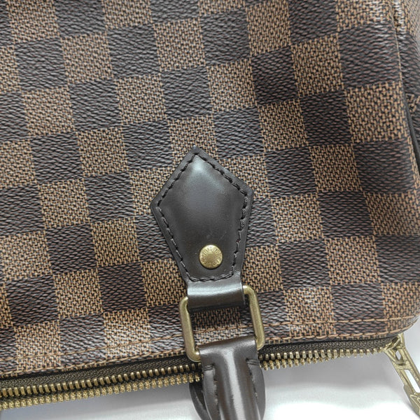 SPEEDY 25 Damier Ebene Coated Canvas Brown