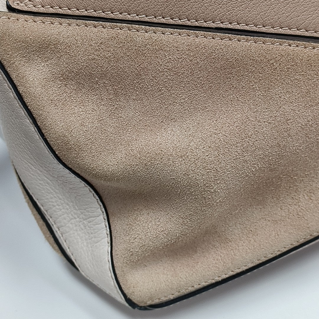 Puzzle Small Calfskin Beige