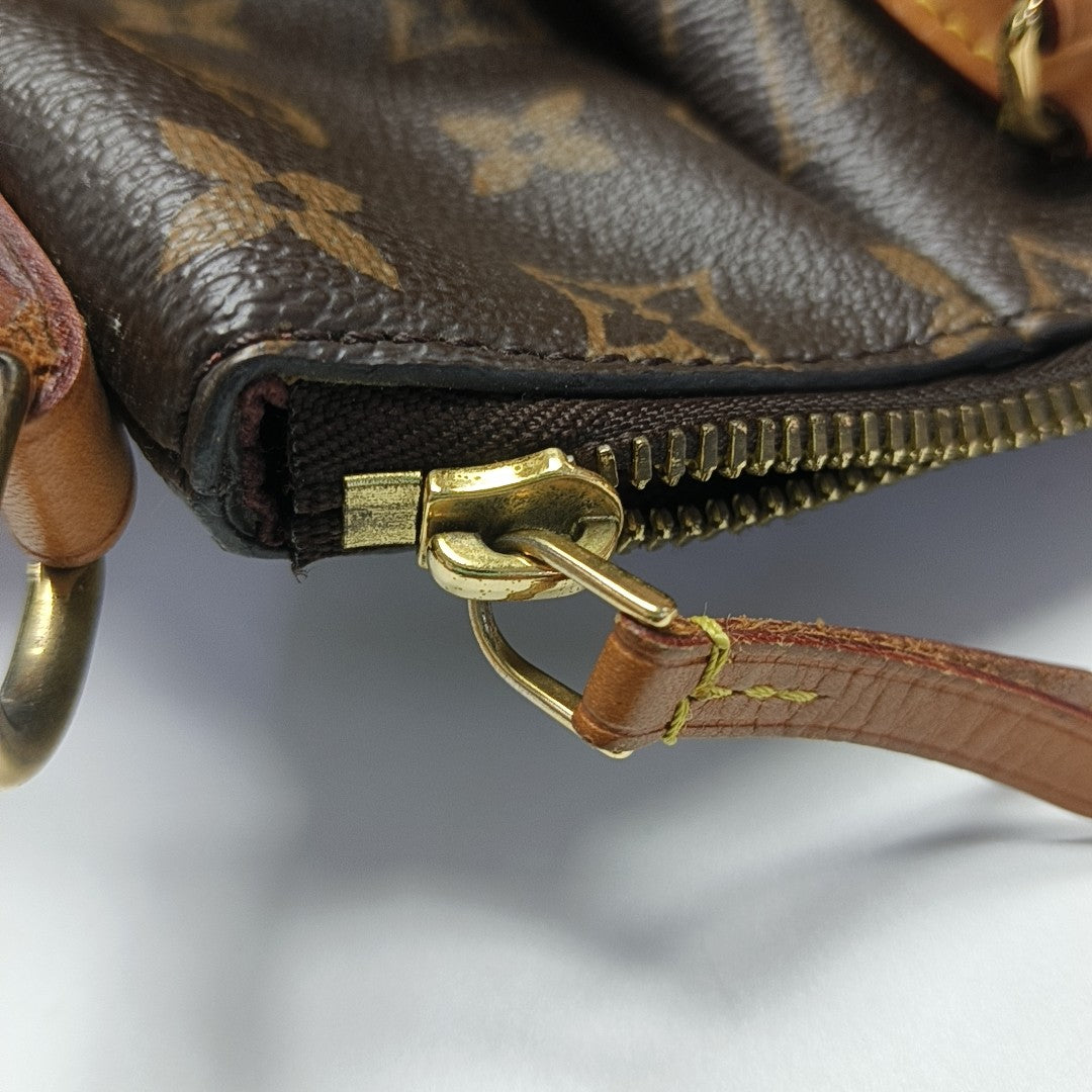 TURENNE Monogram Coated Canvas Brown