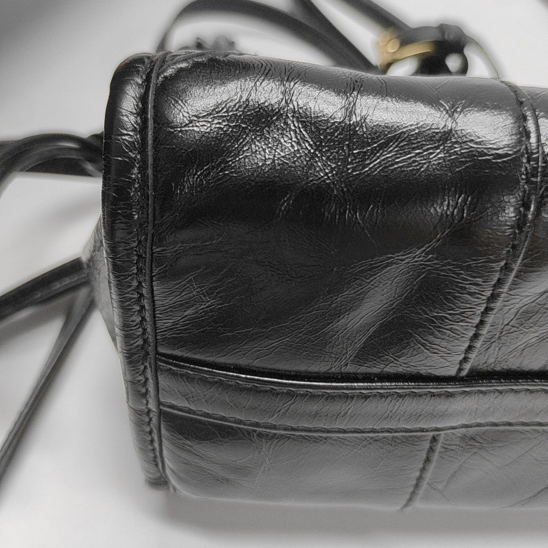 Bonnie Medium Patent Leather Black