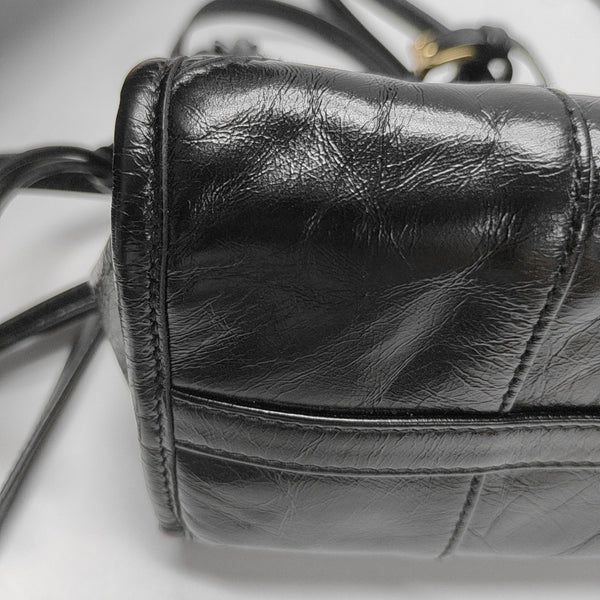 Bonnie Medium Patent Leather Black