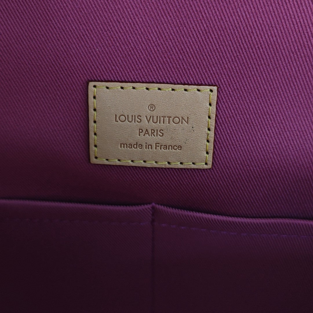 CLUNY PM Monogram Coated Canvas Brown