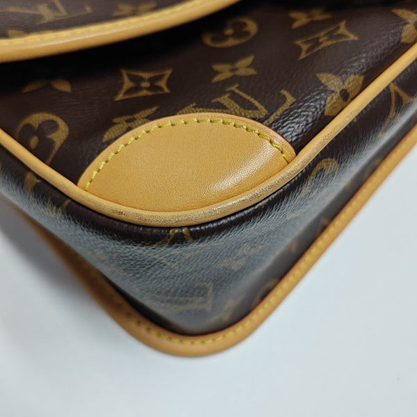 DIANE Monogram Coated Canvas Brown