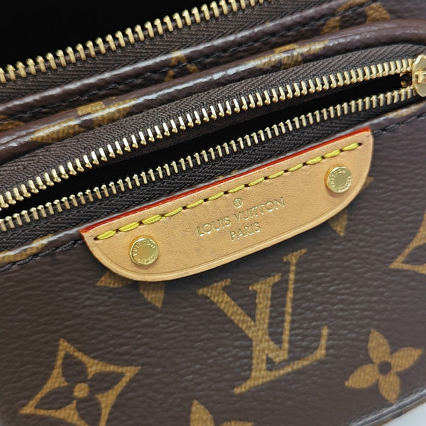 UTILITY Mini Monogram Coated Canvas Brown