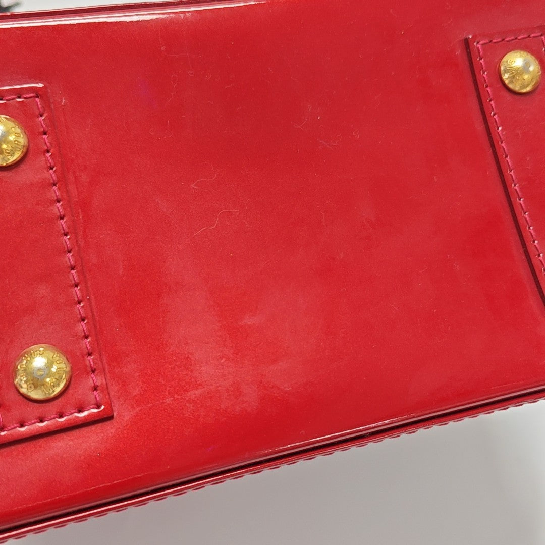 ALMA BB Monogram Patent Leather Red