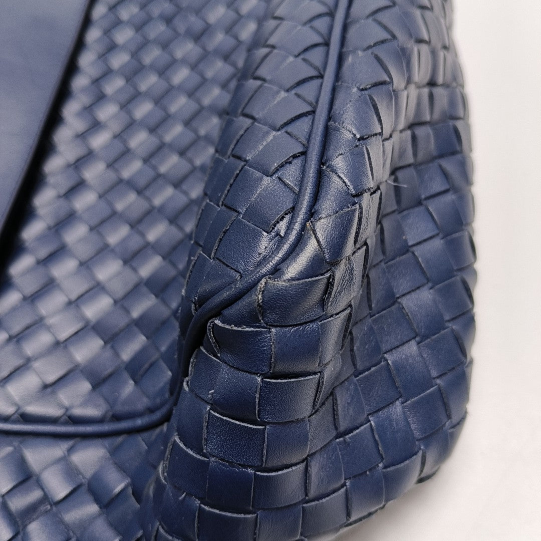 Calfskin Shoulder Bag Blue