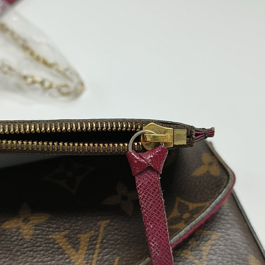 FÉLICIE Monogram Coated Canvas Brown