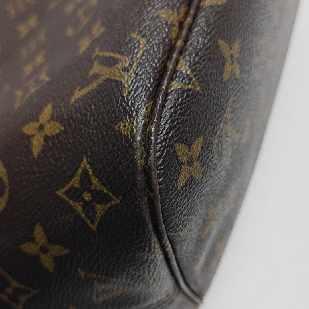 NEVERFULL MM Monogram Coated Canvas Brown