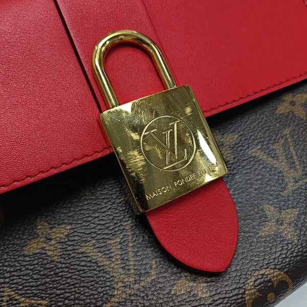 LOCKY BB Monogram Coated Canvas Red