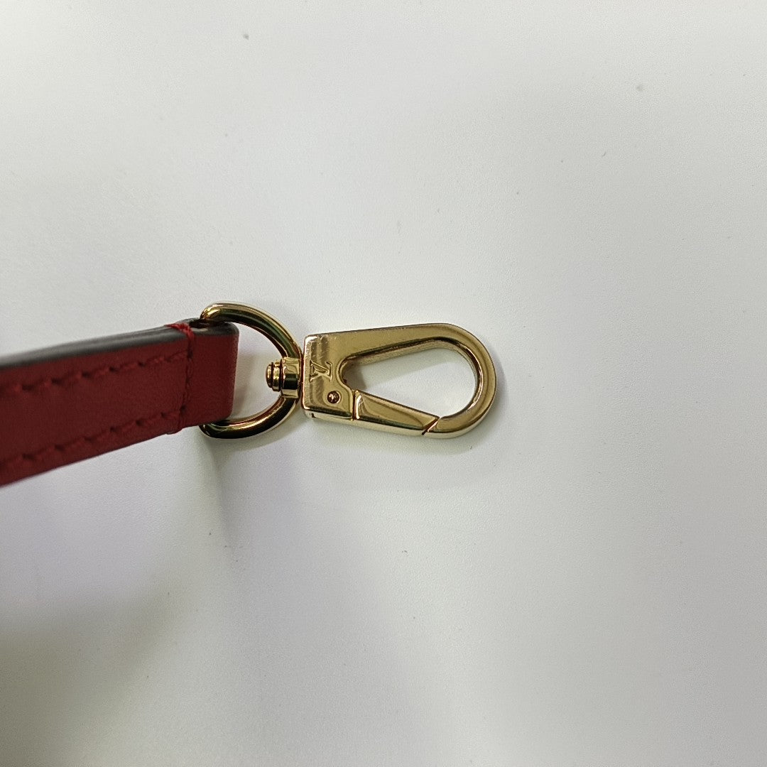 LOCKY BB Monogram Coated Canvas Red