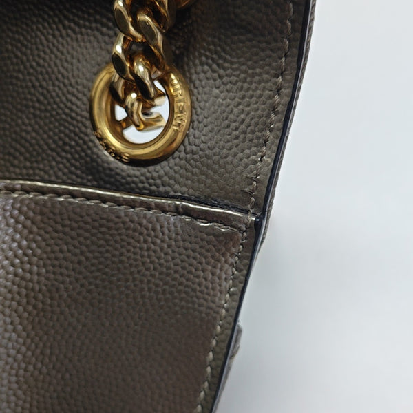 ENVELOPE Medium Chevron Calfskin Beige