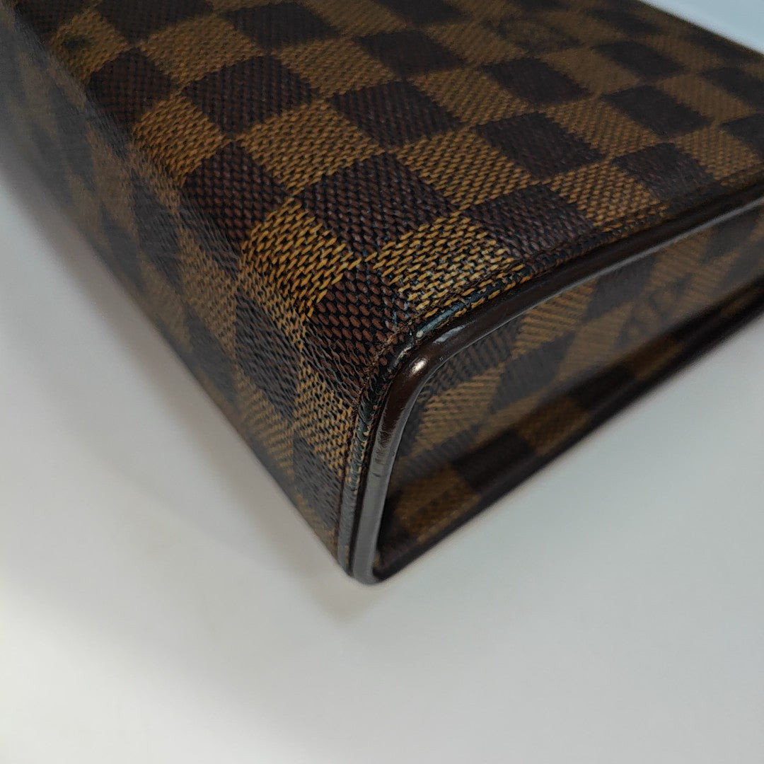 TRIBECA Damier Ebene Coated Canvas Brown