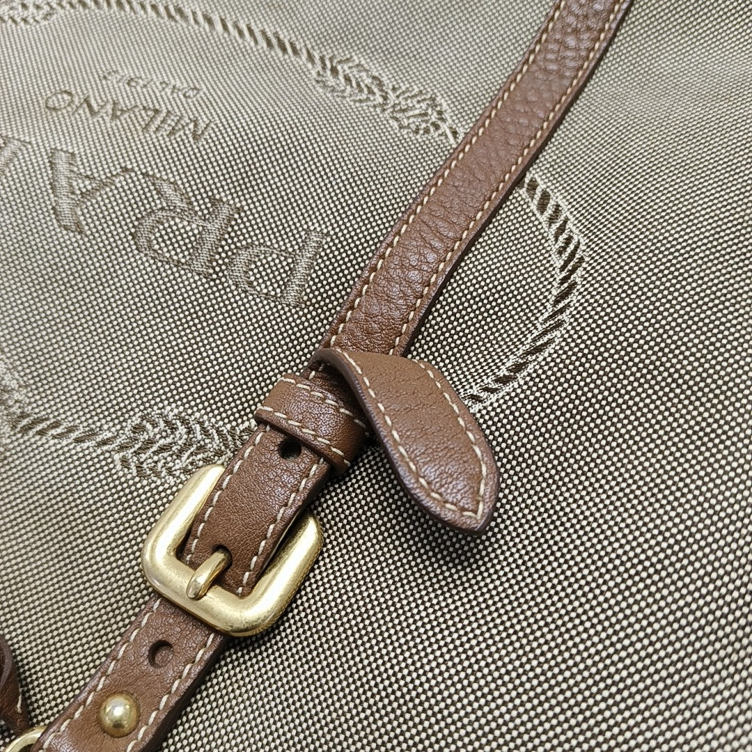 Fabric Tote Bag Brown