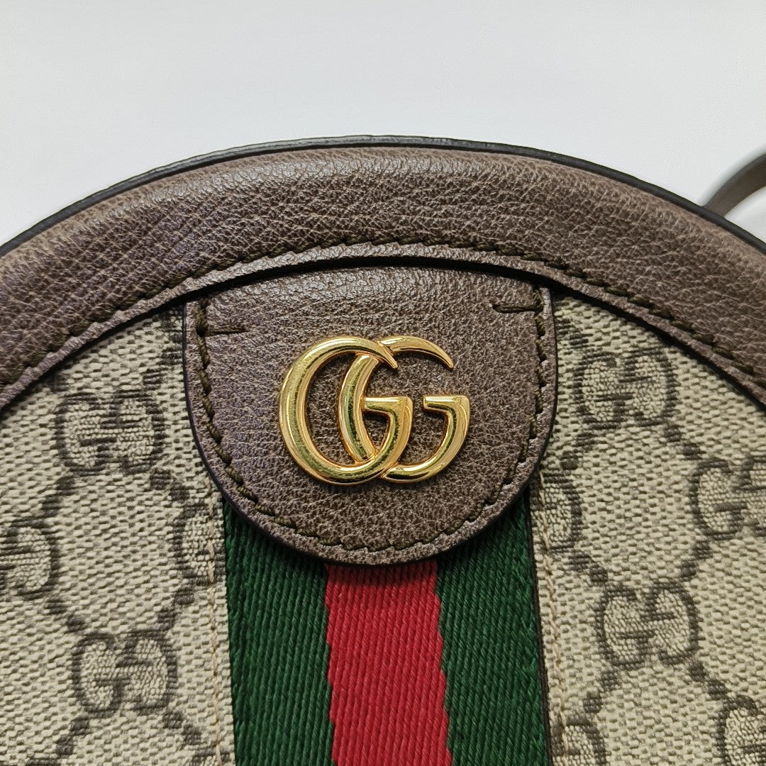 Ophidia Mini Monogram Lona Revestida Beige