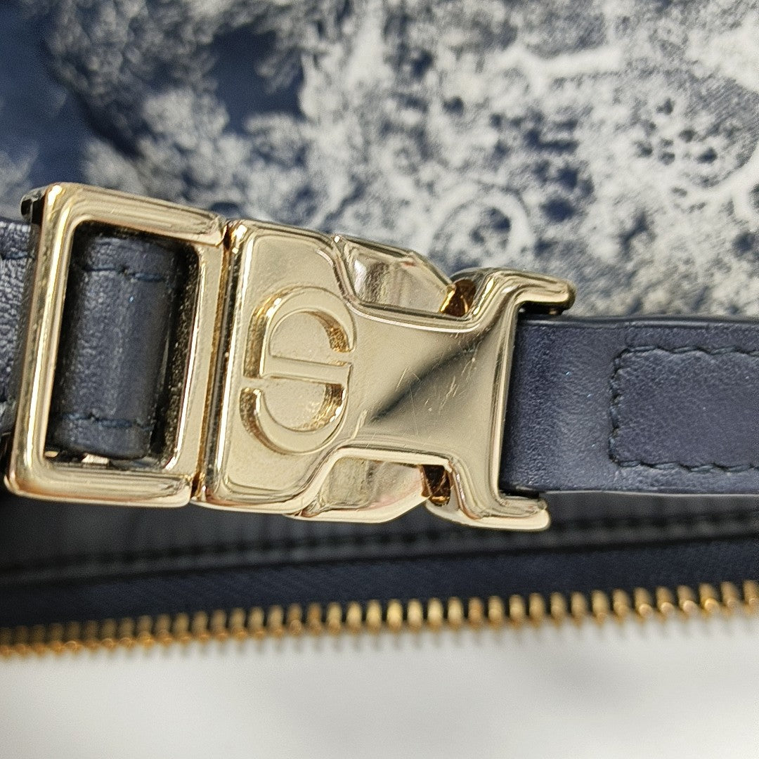 Diortravel Nomad Medium Fabric Blue