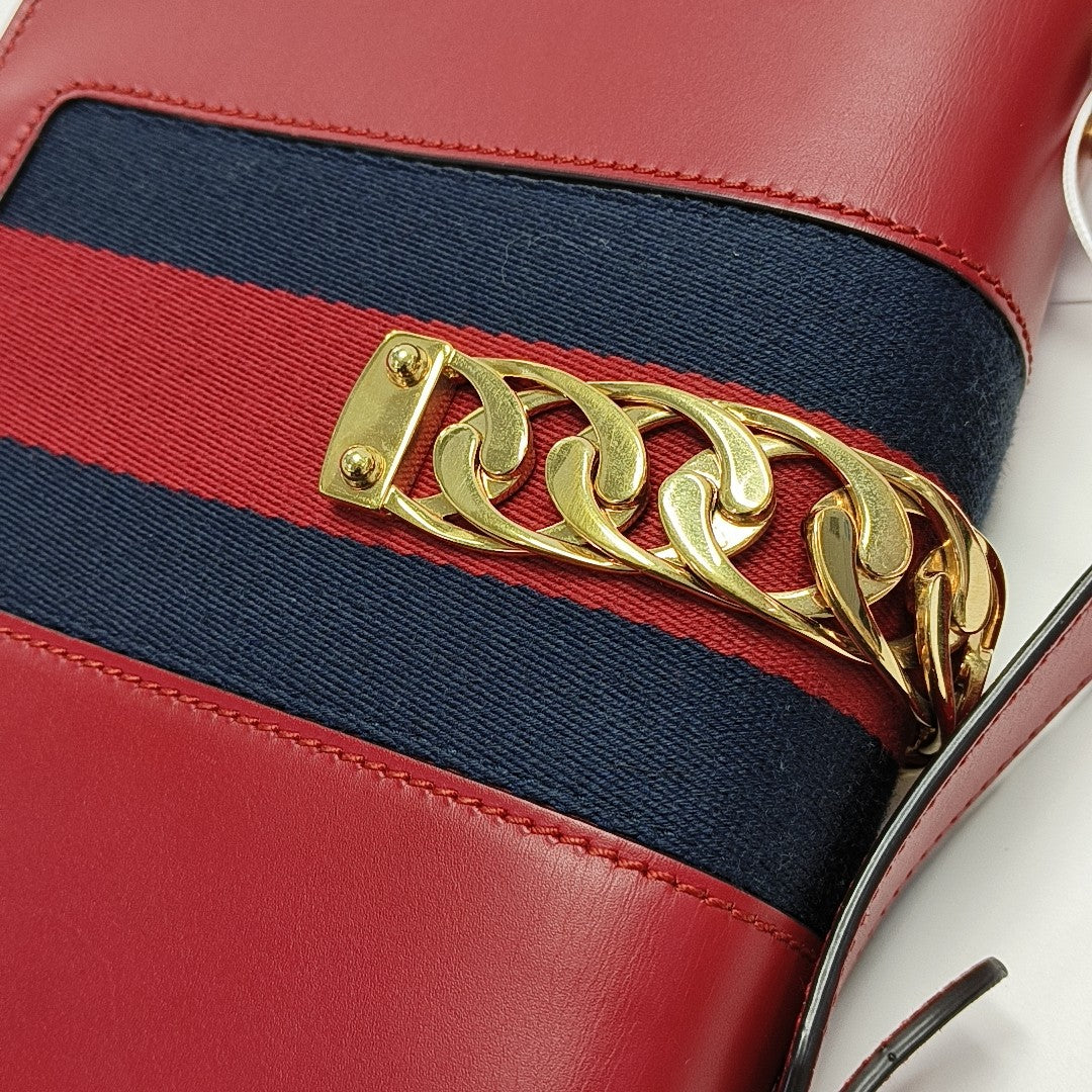 Sylvie Small Calfskin Red