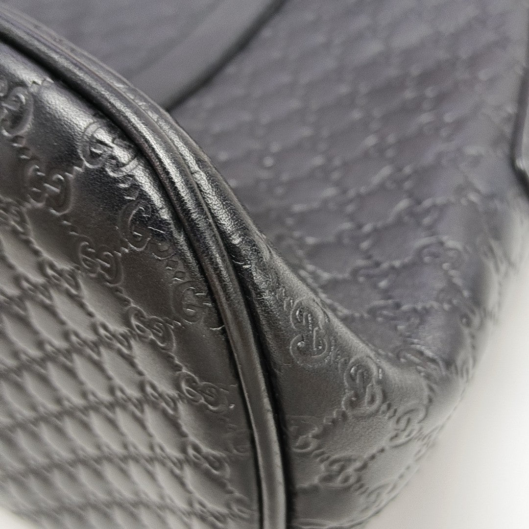 Microguccissima Monogram Calfskin Black