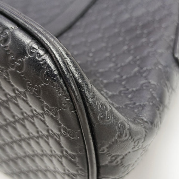 Microguccissima Monogram Calfskin Black