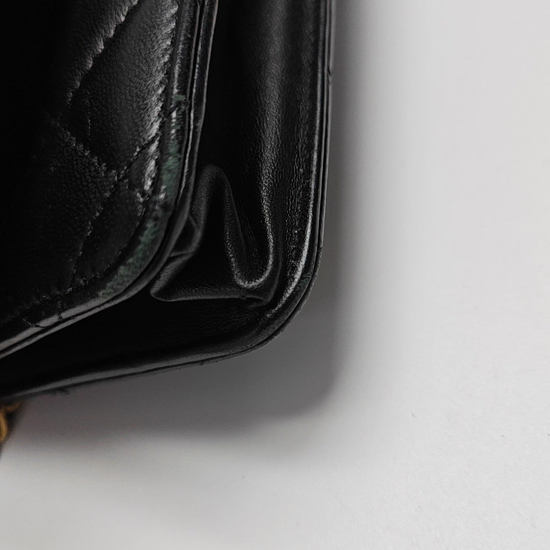 WOC Quilted Lambskin Black