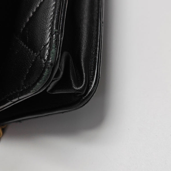 WOC Quilted Lambskin Black