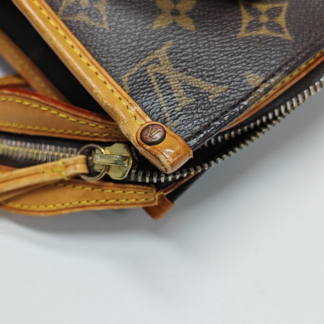 POPINCOURT Monogram Coated Canvas Brown