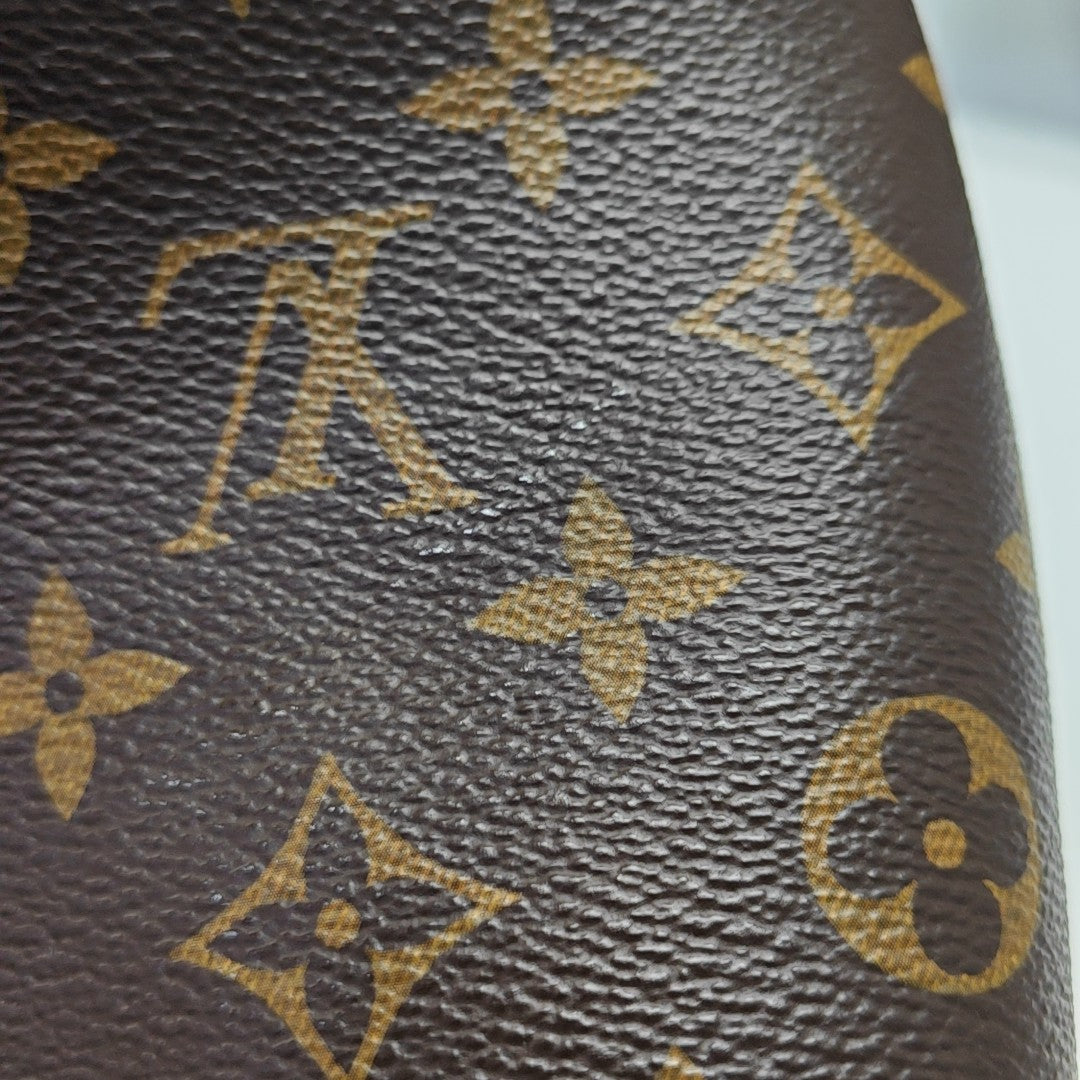 NÉONOÉ MM Monogram Coated Canvas Brown
