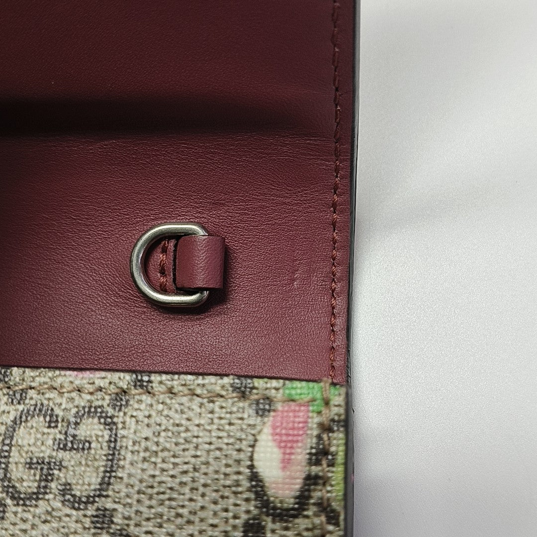 GG Blooms Monogram Coated Canvas Beige