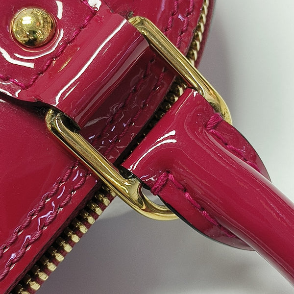 ALMA BB Monogram Patent Leather Red