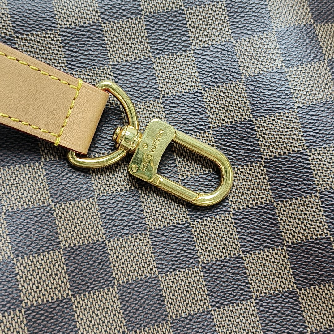 NIL Damier Ebene Coated Canvas Brown