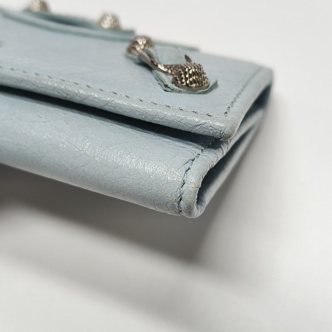 Classic City Lambskin Blue Key Pouch