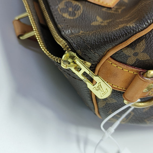 SPEEDY 30 Monogram Coated Canvas Brown