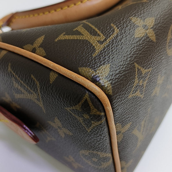 SPEEDY 20 Monogram Coated Canvas Brown