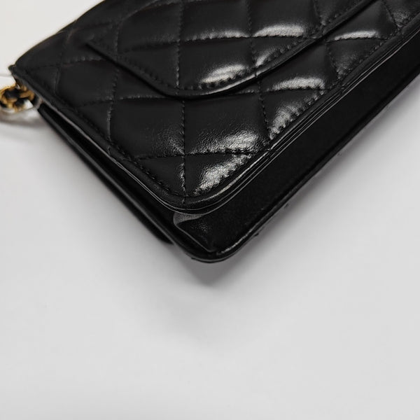 WOC Quilted Lambskin Black