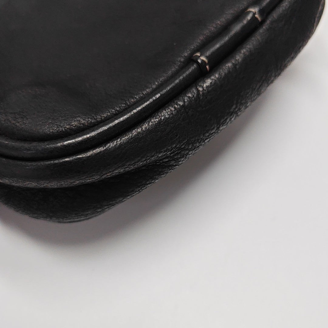 Calfskin Shoulder Bag Black