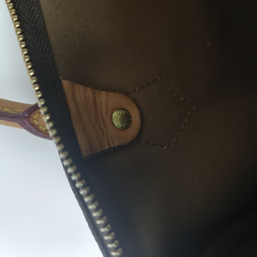 SPEEDY 30 Monogram Coated Canvas Brown