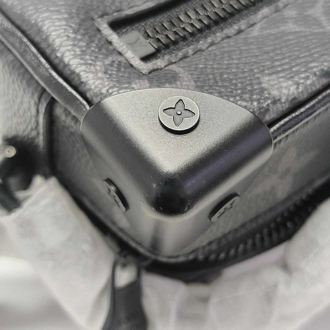 SOFT TRUNK Mini Monogram Coated Canvas Black