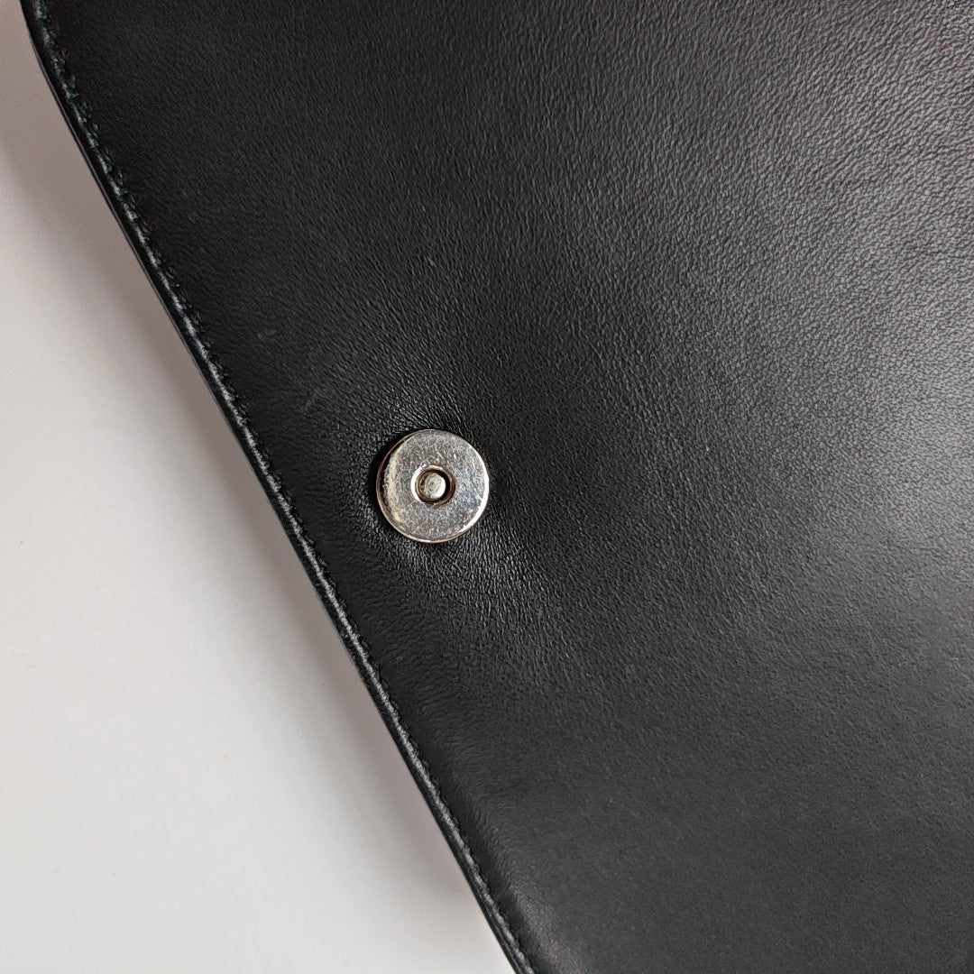 Calfskin Shoulder Bag Black