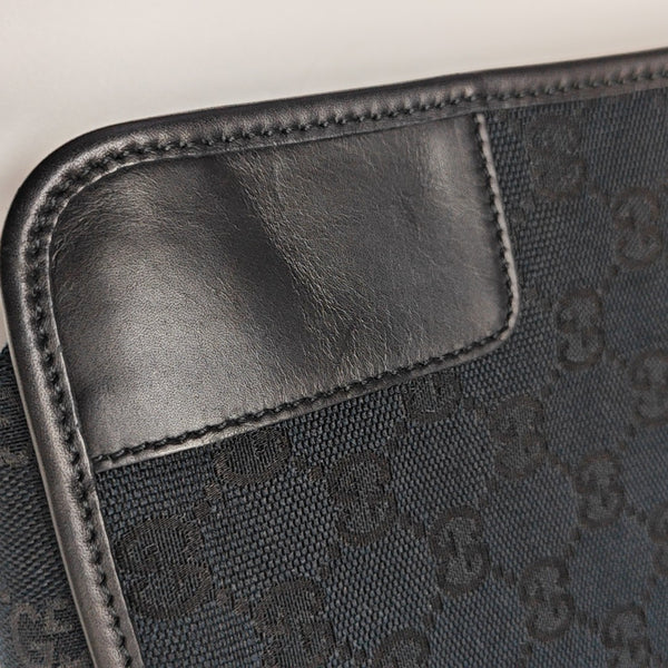 Monogram Canvas Shoulder Bag Blue